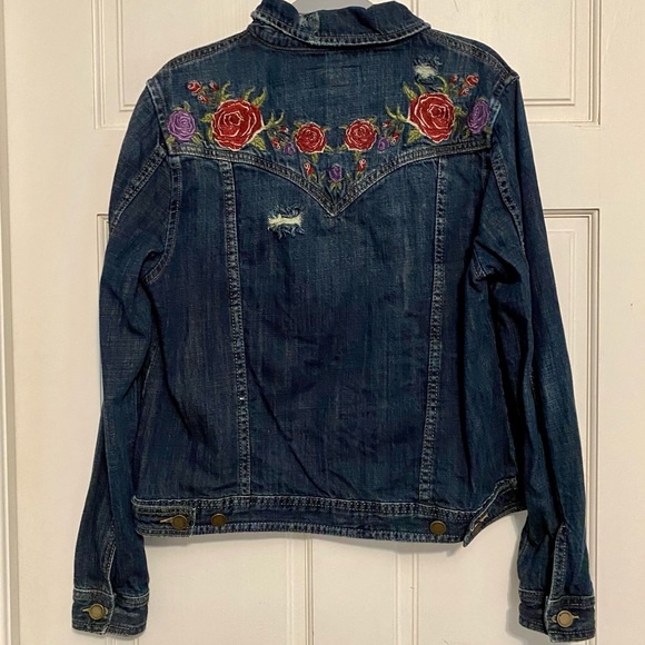 Great embroidered distressed jean jacket from Blank - Picture 4 of 6